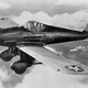 XP-31 showing leading edge slots and trailing edge flaps extended